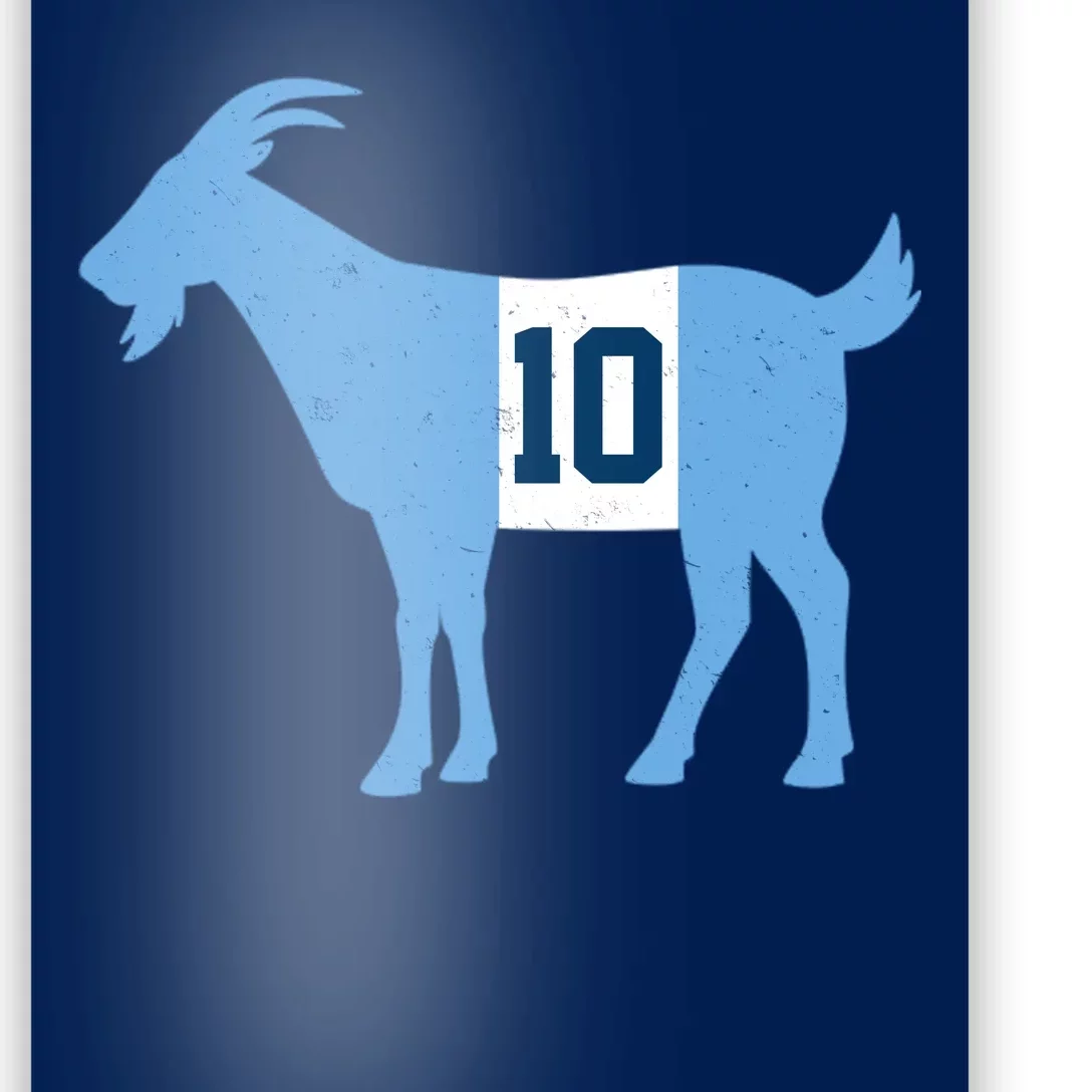 Messi Goat #10 Argentina Soccer Poster