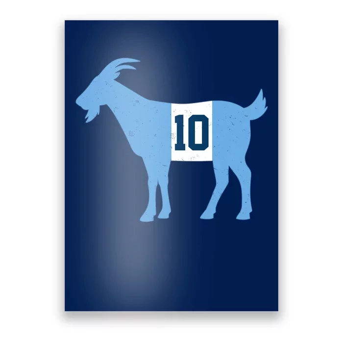 Messi Goat #10 Argentina Soccer Poster