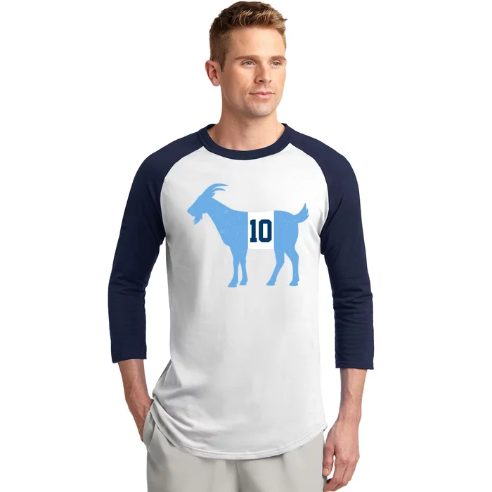 Messi Goat #10 Argentina Soccer Baseball Sleeve Shirt