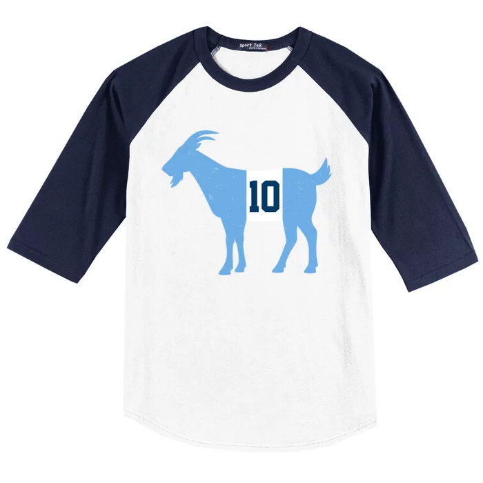 Messi Goat #10 Argentina Soccer Baseball Sleeve Shirt