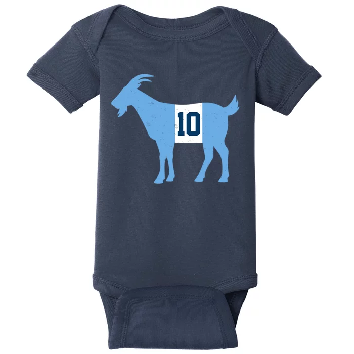 Messi Goat #10 Argentina Soccer Baby Bodysuit