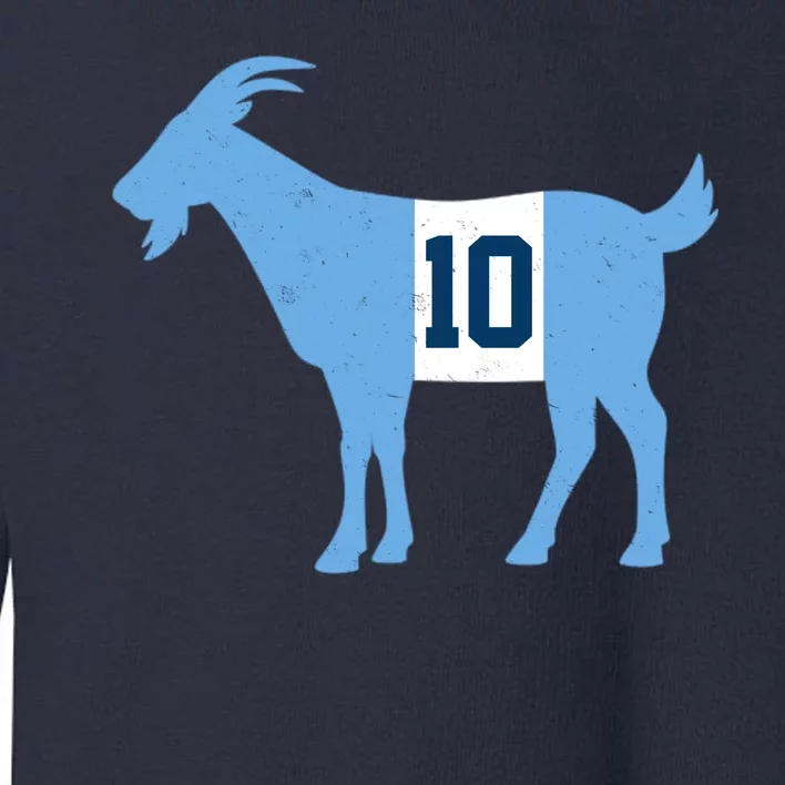 Messi Goat #10 Argentina Soccer Toddler Sweatshirt