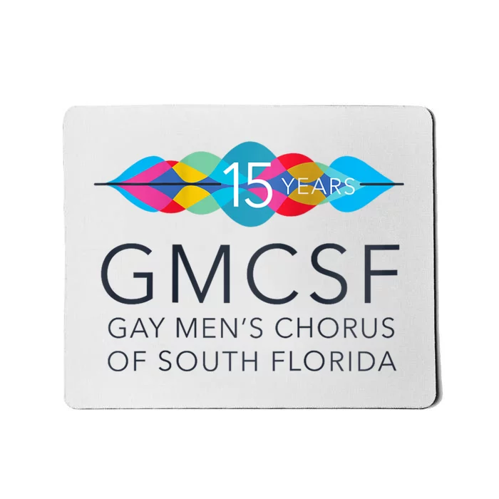 Gmcsf 15th Anniversary Logo White Raglan Baseball Mousepad