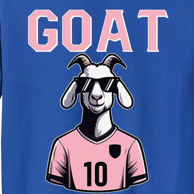 Goat 10 Cute Funny Soccer Tall Sweatshirt