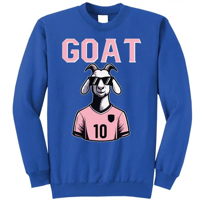 Goat 10 Cute Funny Soccer Tall Sweatshirt