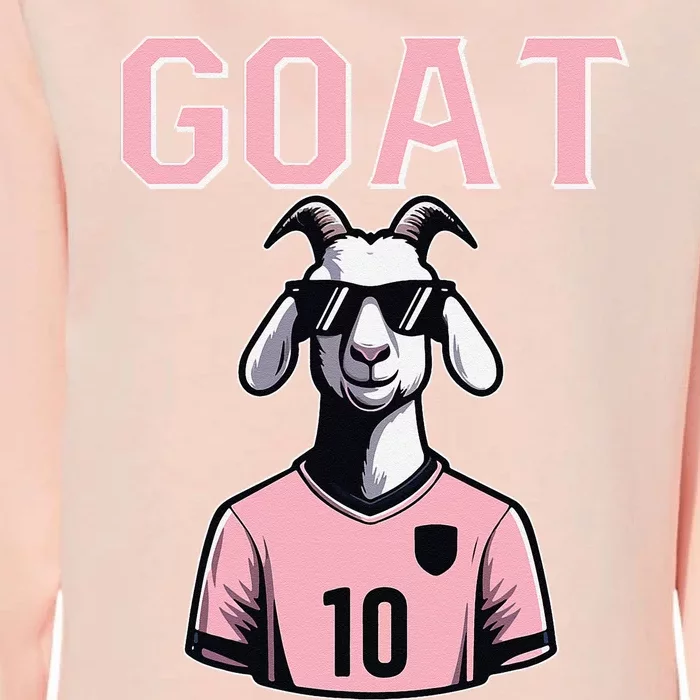 Goat 10 Cute Funny Soccer Womens California Wash Sweatshirt