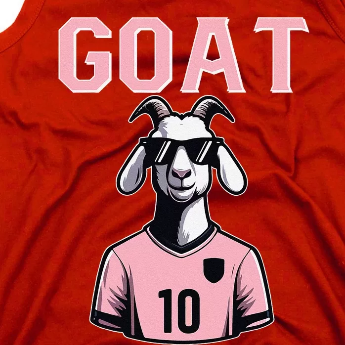 Goat 10 Cute Funny Soccer Tank Top