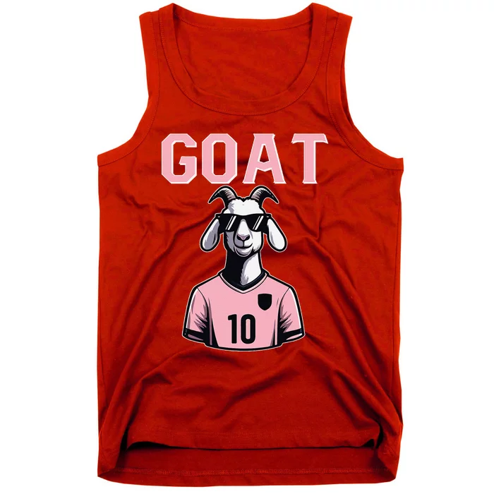 Goat 10 Cute Funny Soccer Tank Top