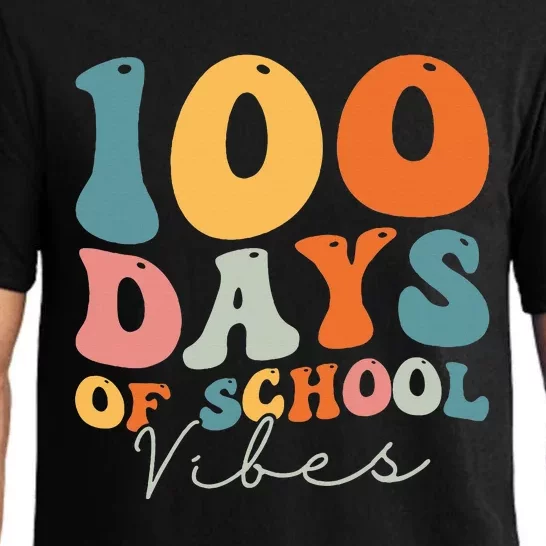 Groovy 100 Days Of School Vibes Teacher Pajama Set