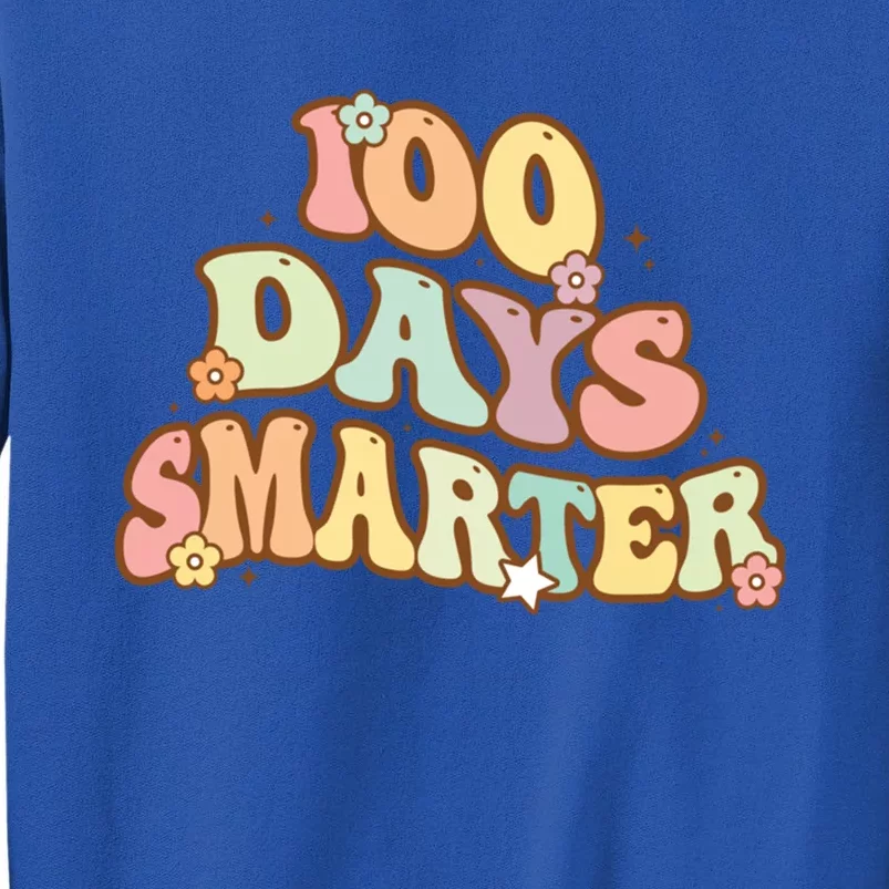 Groovy 100 Days Smarter Teacher Student 100th Day Of School Gift Sweatshirt