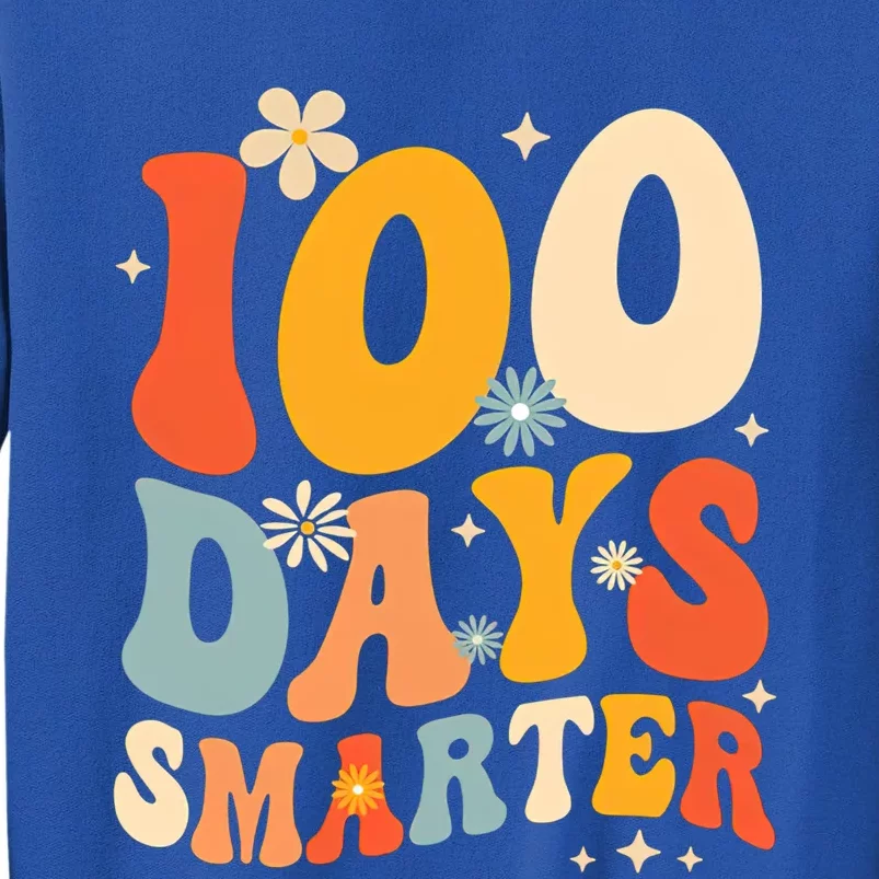 Groovy 100 Days Smarter Teacher Student 100th Day Of School Gift Sweatshirt