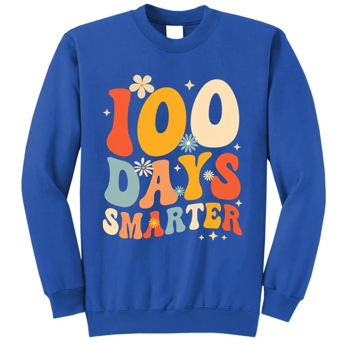 Groovy 100 Days Smarter Teacher Student 100th Day Of School Gift Sweatshirt