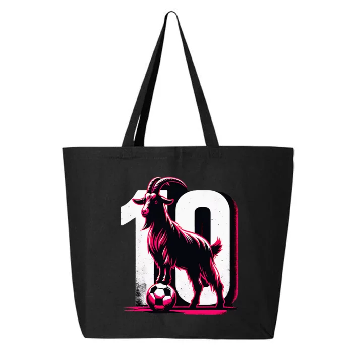 Goat 10 For Women Funny Soccer Day 25L Jumbo Tote