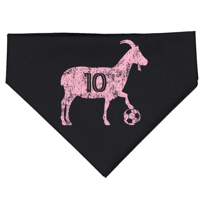 Goat 10 Funny Soccer USA-Made Doggie Bandana