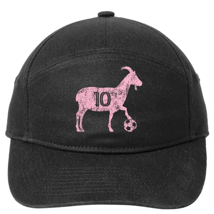 Goat 10 Funny Soccer 7-Panel Snapback Hat