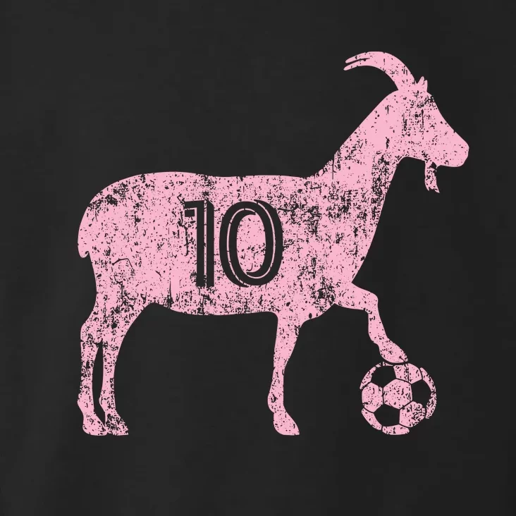 Goat 10 Funny Soccer Toddler Hoodie