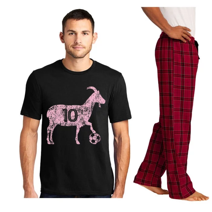 Goat 10 Funny Soccer Pajama Set