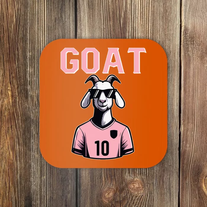 Goat 10 For Women Funny Soccer Coaster