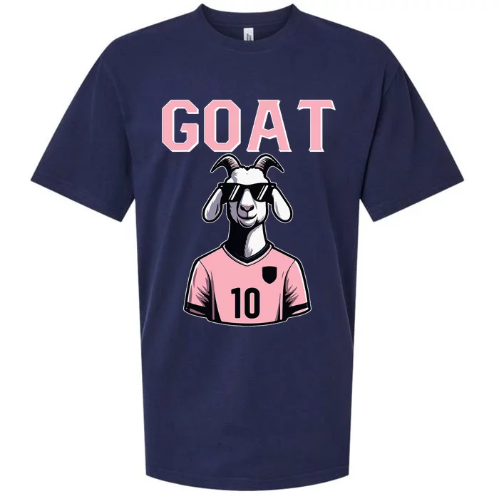 Goat 10 For Women Funny Soccer Sueded Cloud Jersey T-Shirt