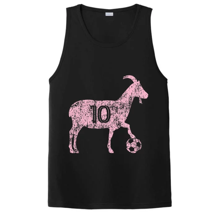 Goat 10 Funny Soccer Performance Tank