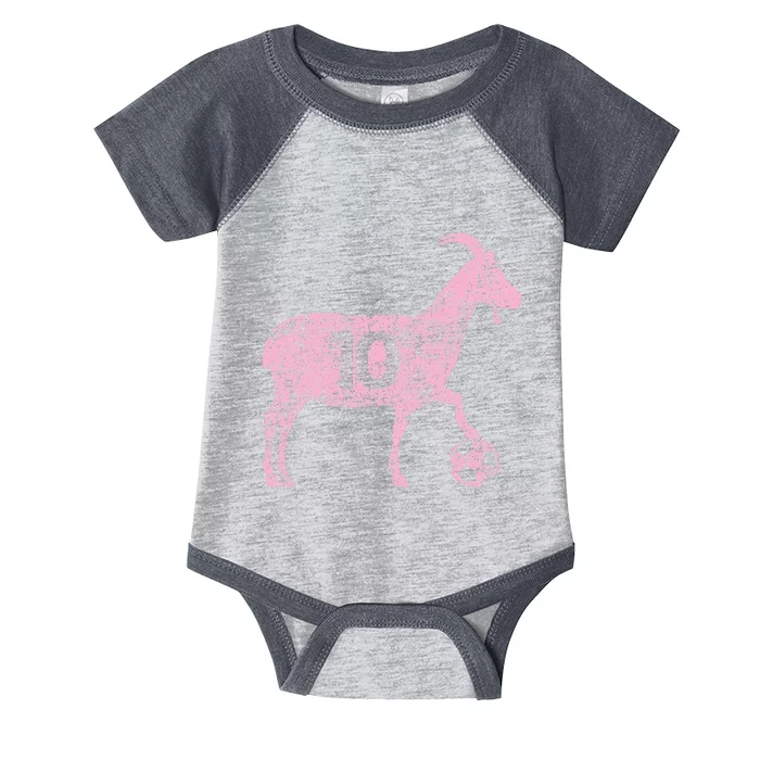 Goat 10 Funny Soccer Infant Baby Jersey Bodysuit