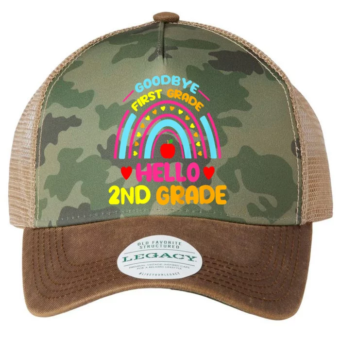 Goodbye 1st Grade Hello 2nd Grade Graduation Legacy Tie Dye Trucker Hat