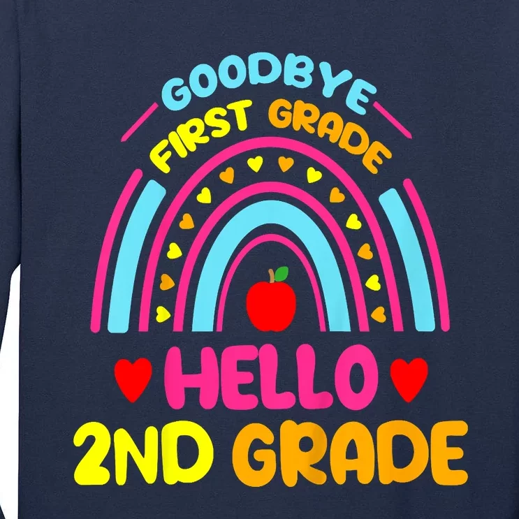 Goodbye 1st Grade Hello 2nd Grade Graduation Tall Long Sleeve T-Shirt