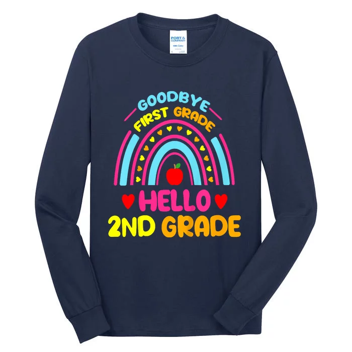 Goodbye 1st Grade Hello 2nd Grade Graduation Tall Long Sleeve T-Shirt