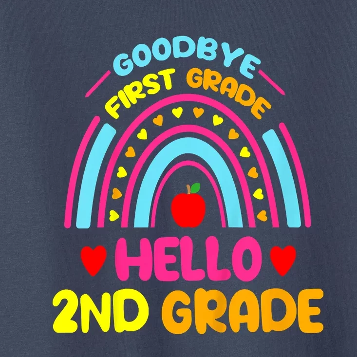 Goodbye 1st Grade Hello 2nd Grade Graduation Toddler T-Shirt