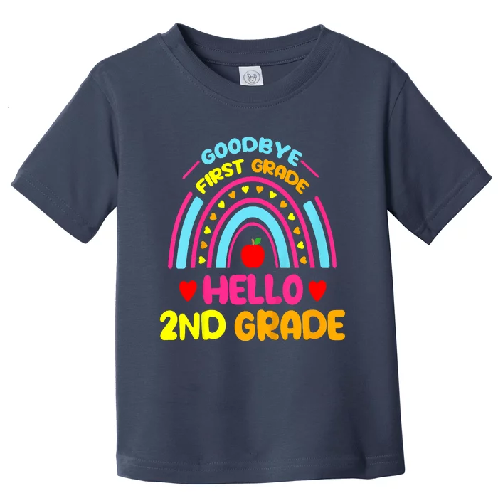 Goodbye 1st Grade Hello 2nd Grade Graduation Toddler T-Shirt