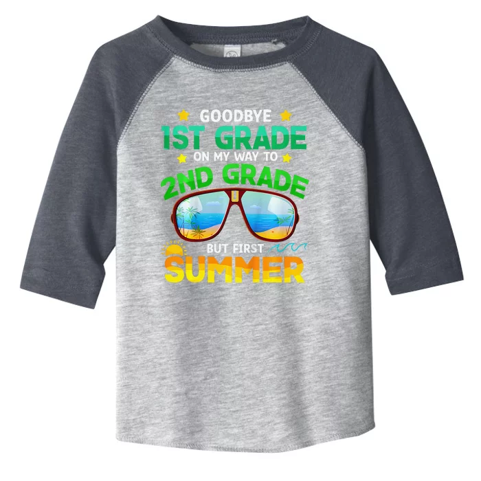 Goodbye 1st Grade Way To 2nd Grade First Summer Graduation Toddler Fine Jersey T-Shirt