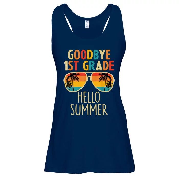 Goodbye 1st Grade Hello Summer Last Day Of School Ladies Essential Flowy Tank