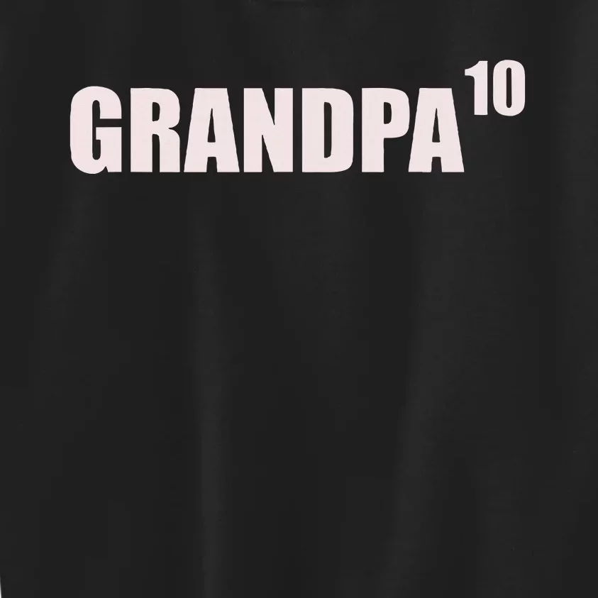 Grandpa 10 Grandkids 10th Time Cubed Grandpa Of Ten Kids Sweatshirt