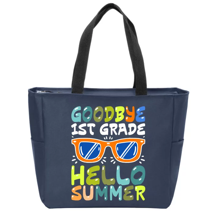 Goodbye 1st Grade Hello Summer Last Day Of School Boy Zip Tote Bag