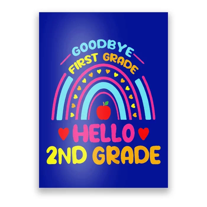 Goodbye 1st Grade Hello 2nd Grade Graduation Poster