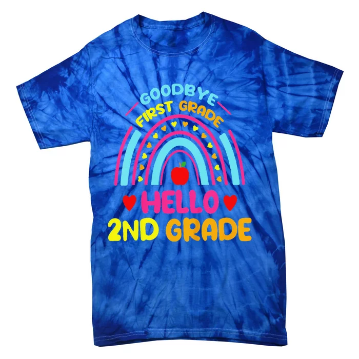 Goodbye 1st Grade Hello 2nd Grade Graduation Tie-Dye T-Shirt