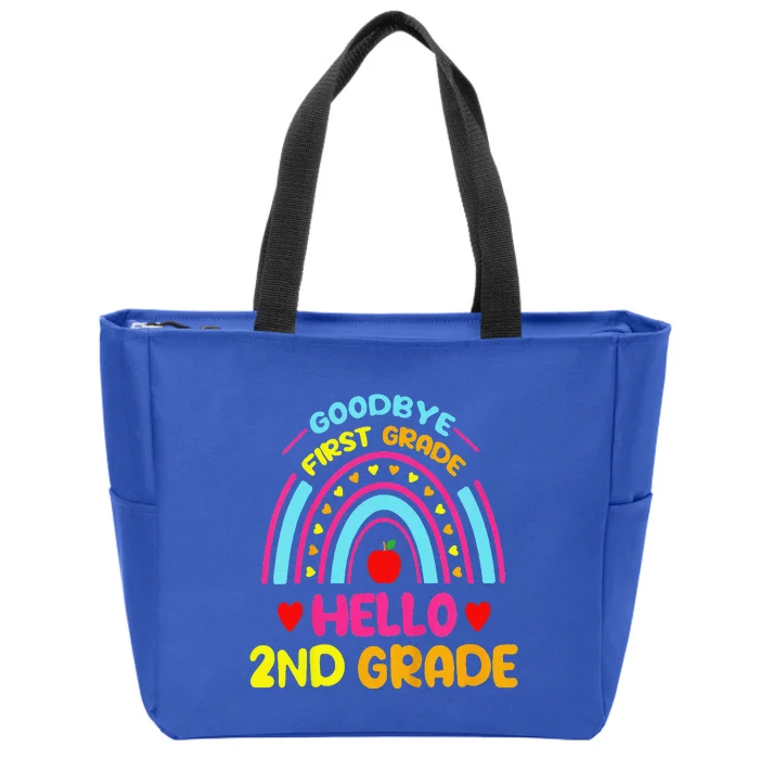 Goodbye 1st Grade Hello 2nd Grade Graduation Zip Tote Bag