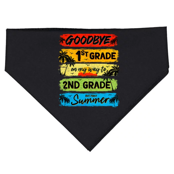 Goodbye 1st Grade Summer Graduation Teacher USA-Made Doggie Bandana