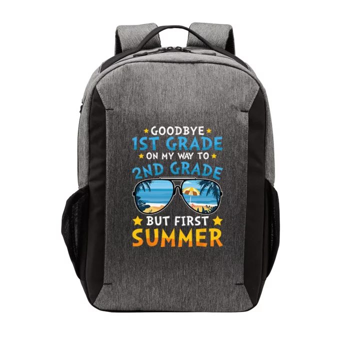 Goodbye 1st Grade Graduation To 2nd Grade Hello Summer Vector Backpack