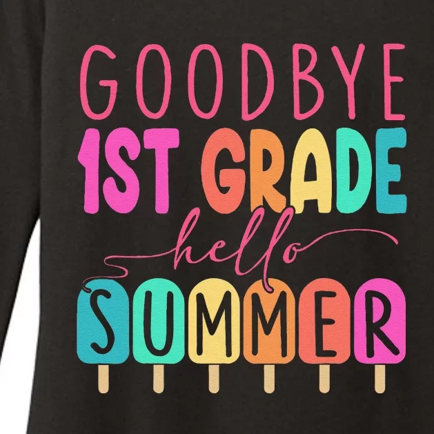 Goodbye 1st Grade Hello Summer First Grade Graduate Womens CVC Long Sleeve Shirt