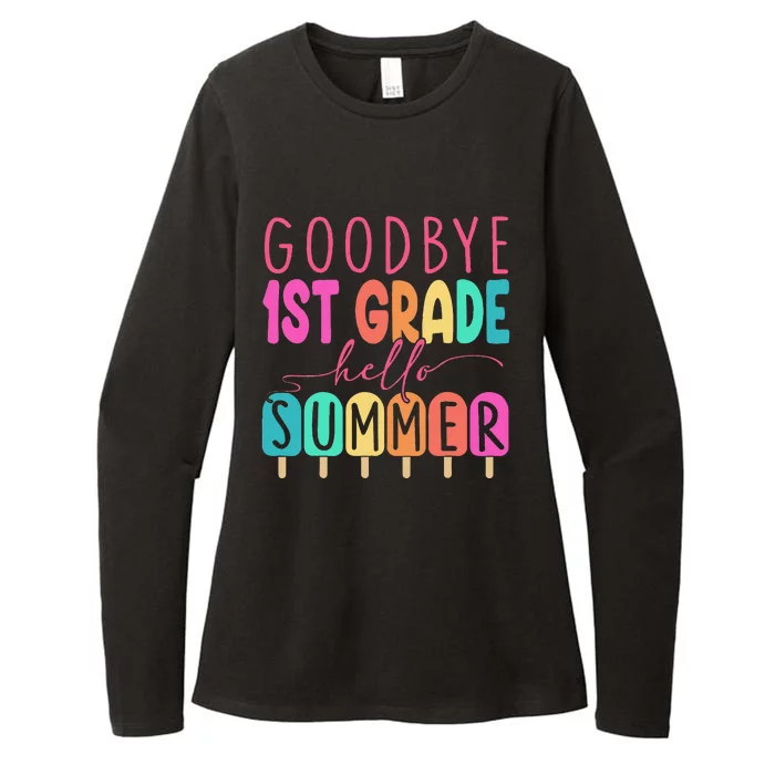 Goodbye 1st Grade Hello Summer First Grade Graduate Womens CVC Long Sleeve Shirt