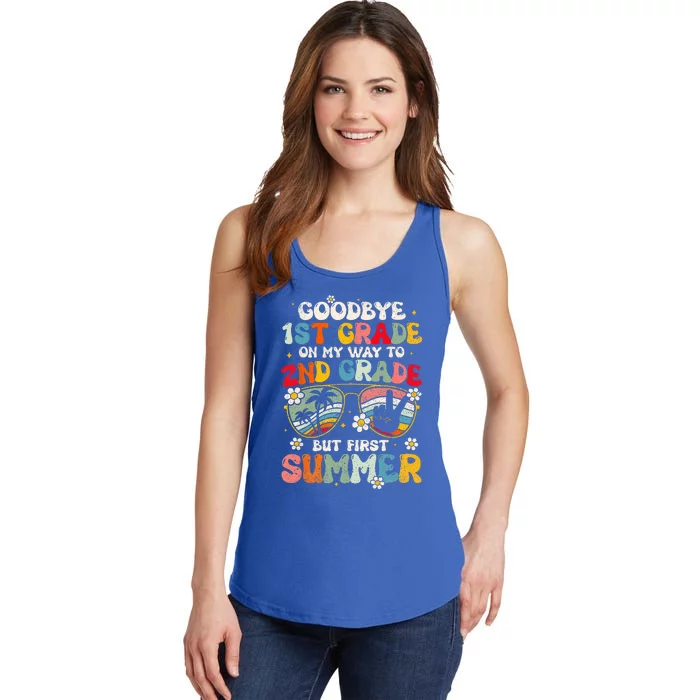 Goodbye 1st Grade Graduation To 2nd Grade Hello Summer Ladies Essential Tank