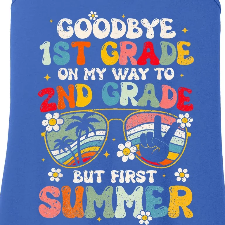 Goodbye 1st Grade Graduation To 2nd Grade Hello Summer Ladies Essential Tank