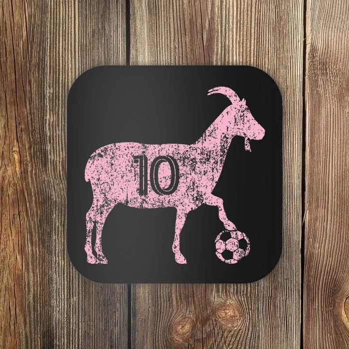 Goat 10 Hoodie For Funny Soccer Coaster