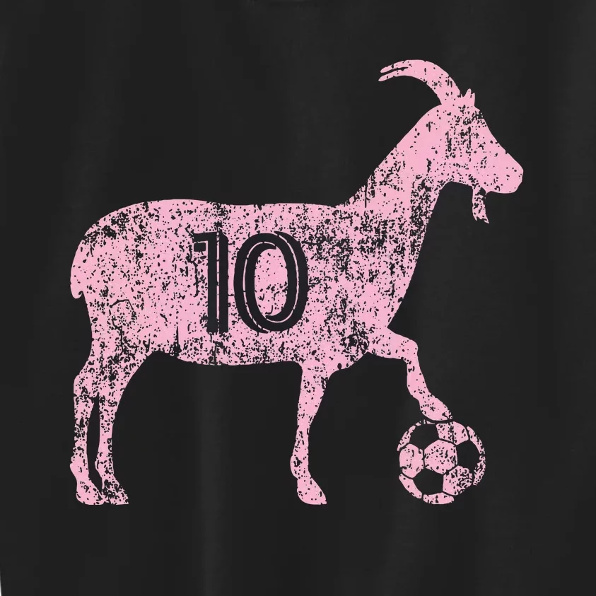 Goat 10 Hoodie For Funny Soccer Kids Sweatshirt