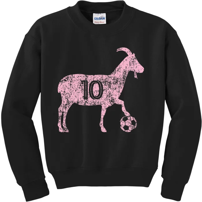 Goat 10 Hoodie For Funny Soccer Kids Sweatshirt