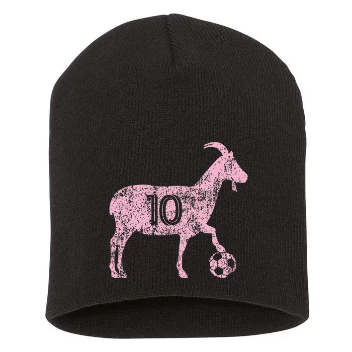 Goat 10 Hoodie For Funny Soccer Short Acrylic Beanie