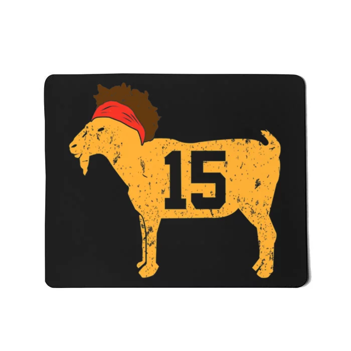 GOAT 15 MVP The Young Greatest of All Time Premium Mousepad