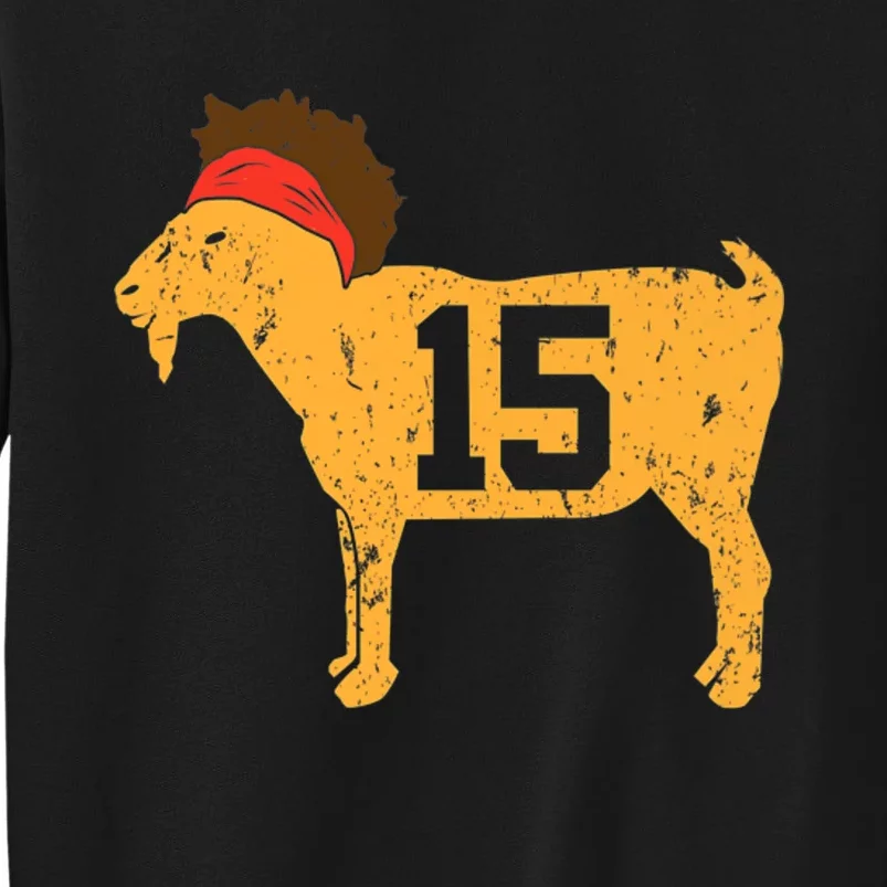 GOAT 15 MVP The Young Greatest of All Time Premium Tall Sweatshirt