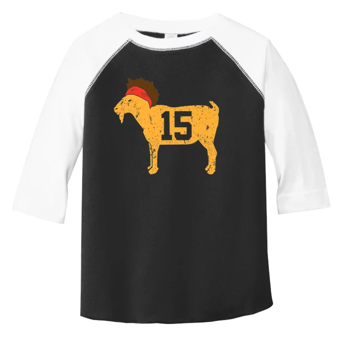 GOAT 15 MVP The Young Greatest of All Time Premium Toddler Fine Jersey T-Shirt